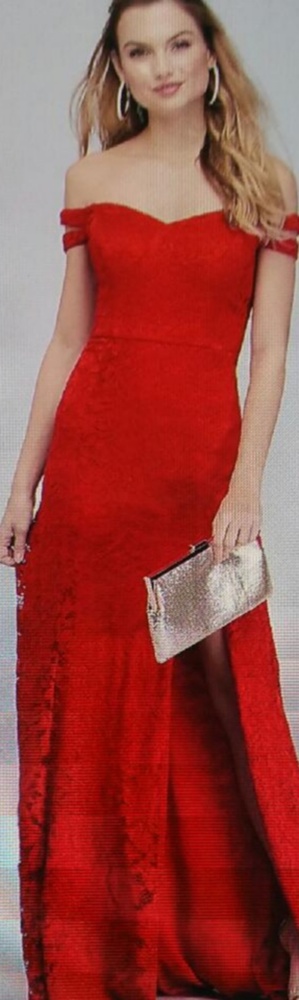 Formal off the shoulder gown